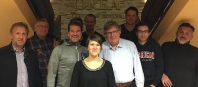 Der Vorstand mit G�sten