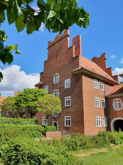 Holl�nderhof Woelckpromenade, erbaut 1925 - 1929 von J. Tiedemann, Foto Dr. Kersten Schulz