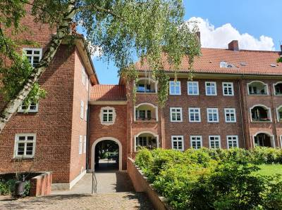 Holl�nderhof Woelckpromenade, erbaut 1925 - 1929 von J. Tiedemann, Foto Dr. Kersten Schulz