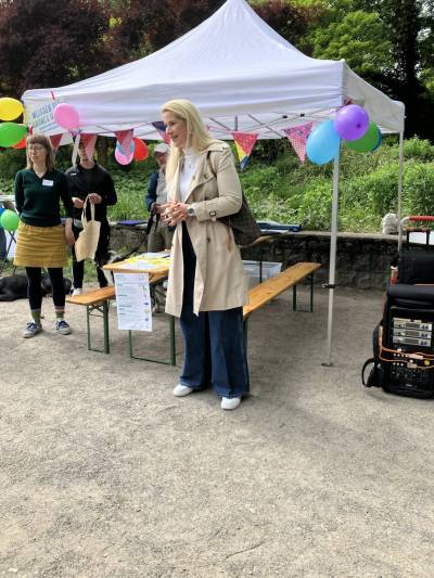 Manuela Anders-Granitzki, Stellvertretende Bezirksb�rgermeisterin und Stadtr�tin, er�ffnet den Termin