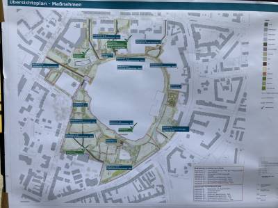 Ma�nahmen rund um den Wei�en See, einige schon umgesetzt, einige mehr geplant